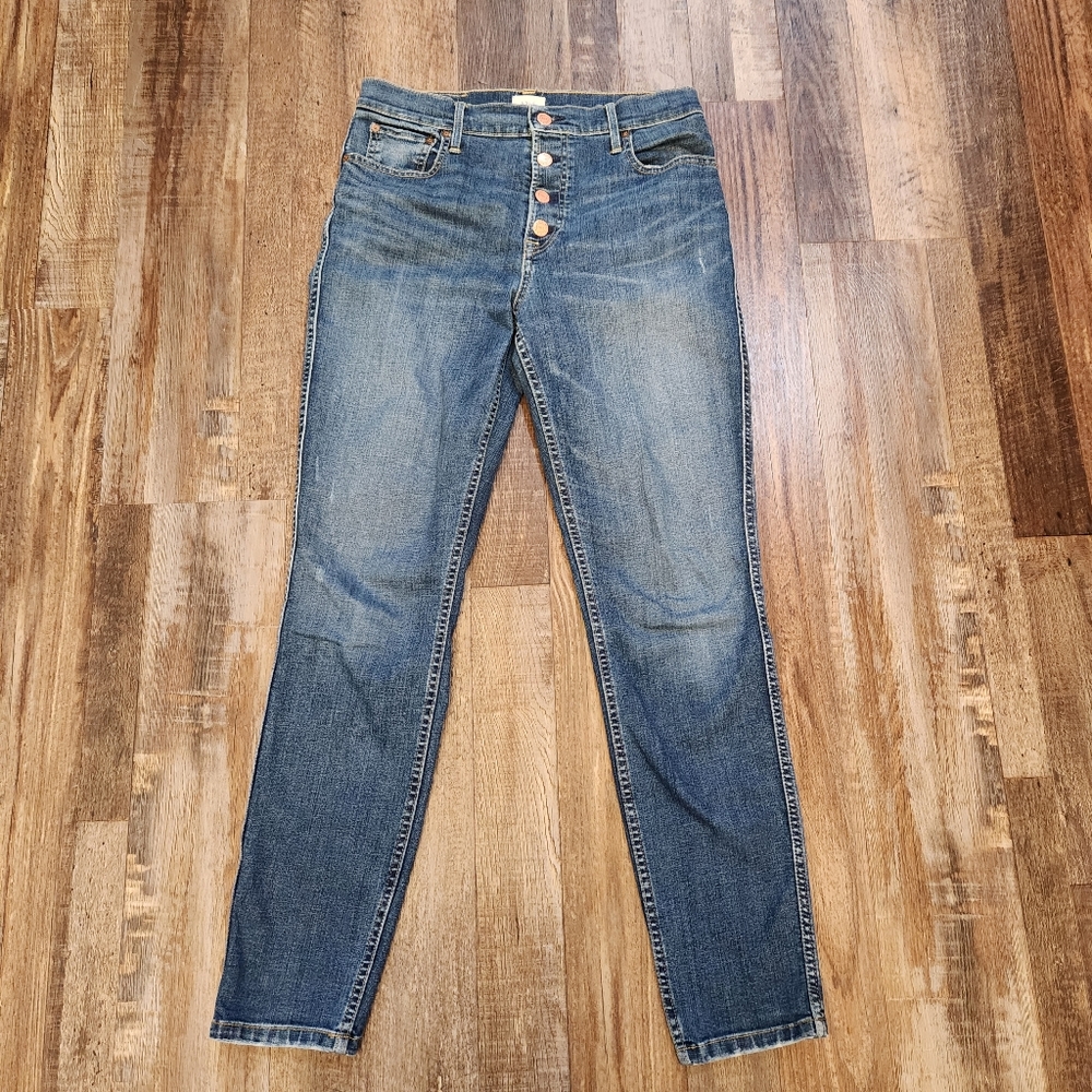 Able The High Rise Button Fly Jean Size 28